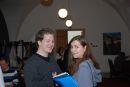 Gerard Tosserams from the Netherlands and Liga Efeja from Latvia - YES Group members
