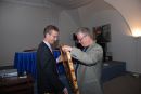 On behalf of YMCA Europe Peter Posner gives to Johan Vilhelm special gift