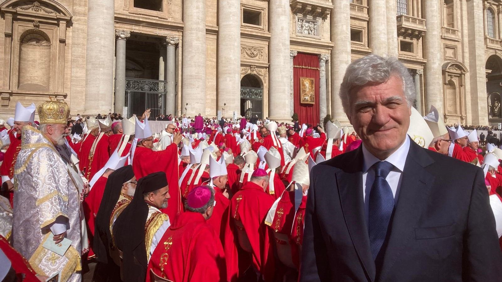 YMCA at Pope Francis Funeral 1